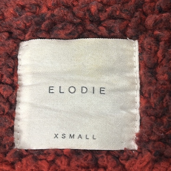 Elodie | Red & Black Pull Over Sweater 1/4 Zip | Size XS - Picture 10 of 12